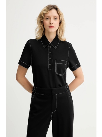 πόλο rag & bone χρώμα μαύρο, re2g25ft1pw 66% βισκόζη, 30%