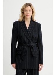 σακάκι με προσθήκη μάλλινου υφάσματος rag & bone χρώμα: ναυτικό μπλε, ra8925f4mcn 53% πολυεστέρας, 4