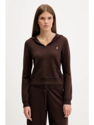 πουλόβερ juicy couture χρώμα: καφέ, jcgas225016 50% βισκόζη, 30% πολυεστέρας, 20% νάιλον