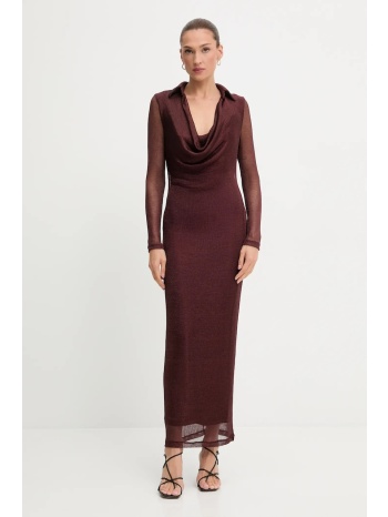 φόρεμα bardot χρώμα μπορντό, 59613db1 κύριο υλικό 70%