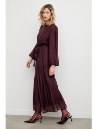 φόρεμα answear.lab χρώμα: μπορντό 80% lyocell, 20% πολυαμίδιο