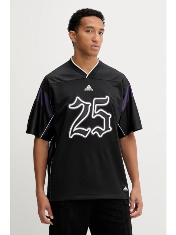 μπλουζάκι adidas originals ftb jrsy χρώμα μαύρο, jy2763