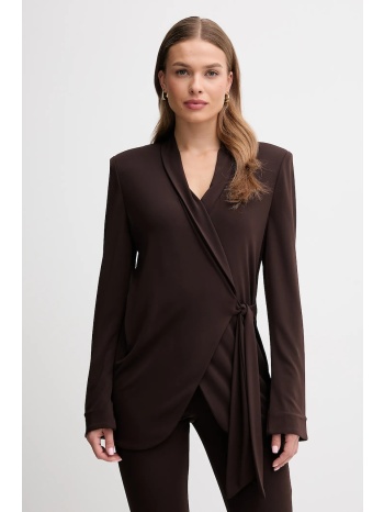 σακάκι gaudi χρώμα καφέ, 521fd34005 κύριο υλικό 96%