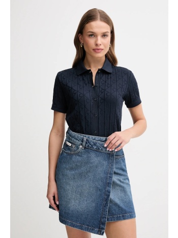 βαμβακερή ζακέτα calvin klein jeans γυναικεία, χρώμα