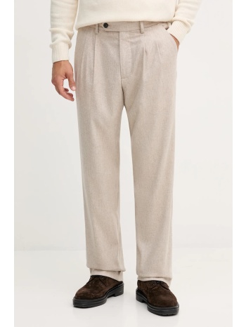 παντελόνι με προσθήκη μαλλιού tommy hilfiger χρώμα μπεζ