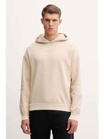 βαμβακερή μπλούζα bogner fire+ice ilay χρώμα μπεζ, με