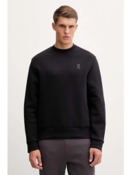 φούτερ προπόνησης on running focus tech χρώμα: μαύρο, 1mf30310553 κύριο υλικό: 53% βαμβάκι, 42% ανακ