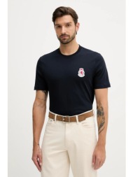 βαμβακερό μπλουζάκι tommy hilfiger ανδρικό, χρώμα: ναυτικό μπλε, mw0mw40024 100% βαμβάκι