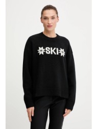 πουλόβερ με προσθήκη μαλλιού helly hansen bliss χρώμα: μαύρο, 54604 80% μαλλί, 20% πολυαμίδιο