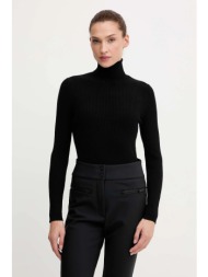 πουλόβερ fusalp ancelle χρώμα: μαύρο, o1110 70% βισκόζη, 30% πολυεστέρας