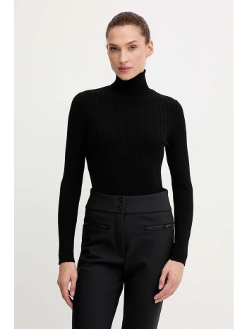 πουλόβερ fusalp ancelle χρώμα μαύρο, o1110 70% βισκόζη