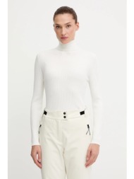 πουλόβερ fusalp ancelle χρώμα: μπεζ, o1110 70% βισκόζη, 30% πολυεστέρας