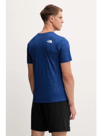 μπλουζάκι the north face 24/7 χρώμα μπλε, nf0a8bepeeo1
