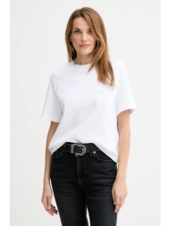 βαμβακερό μπλουζάκι allsaints χρώμα: άσπρο, w205jc 100% βαμβάκι
