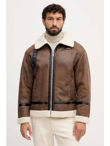 μπουφάν lindbergh χρώμα καφέ, 30-301124 100% πολυεστέρας