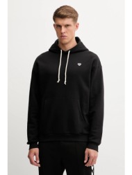 μπλούζα hummel χρώμα: μαύρο, με κουκούλα, 232944 84% οργανικό βαμβάκι, 16% ανακυκλωμένος πολυεστέρας