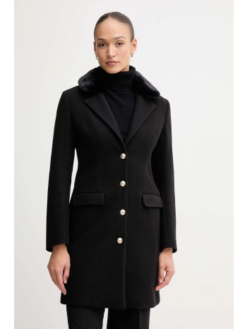 παλτό gaudi χρώμα μαύρο, 521bd35019 100% πολυεστέρας