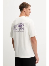 βαμβακερό μπλουζάκι hummel ανδρικό, χρώμα: μπεζ, 230025 100% οργανικό βαμβάκι