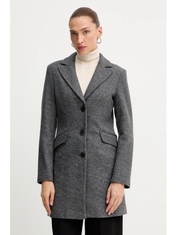 παλτό silvian heach alcedo χρώμα γκρι, gpa25012cp 100%