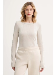 πουλόβερ g-star 0 χρώμα: μπεζ, d27170.c259 50% οργανικό βαμβάκι, 50% πολυακρυλ