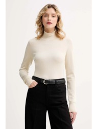 πουλόβερ filippa k χρώμα: μπεζ, 31664 86% βισκόζη, 12% πολυαμίδιο, 2% ελαστάν