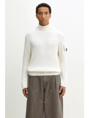 πουλόβερ με προσθήκη μαλλιού c.p. company χρώμα μπεζ