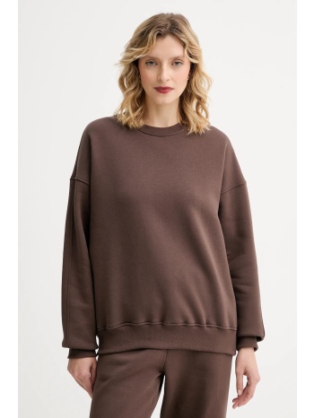 μπλούζα muuv. muuv. x answear χρώμα καφέ 90% βαμβάκι, 10%