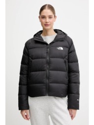 μπουφάν με επένδυση από πούπουλα the north face hyalite χρώμα: μαύρο, nf0a8e75jk31 υλικό 1: 100% πολ