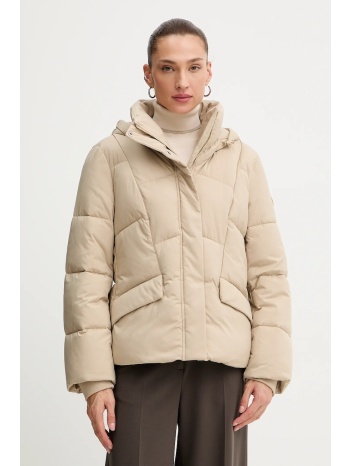 μπουφάν boss χρώμα μπεζ, 50546845 υλικό 4 100%