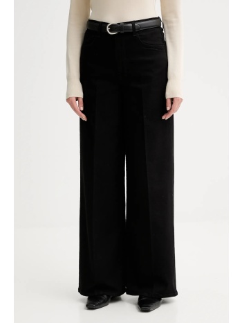 τζιν παντελόνι filippa k χρώμα μαύρο, 31975 59% βαμβάκι