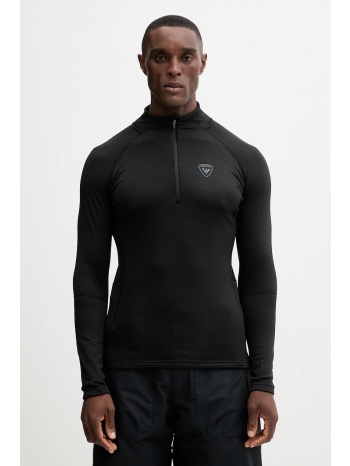 αθλητική μπλούζα rossignol blackside χρώμα μαύρο, rlnml10