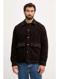 μπουφάν με προσθήκη μάλλινου υφάσματος mos mosh luis χρώμα: καφέ, 507960 36% πολυακρυλ, 32% πολυεστέ