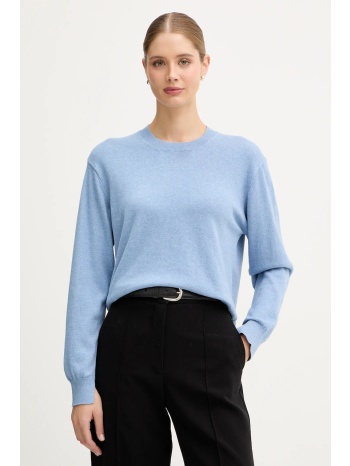 πουλόβερ με προσθήκη μαλλιού pepe jeans χρώμα μπλε