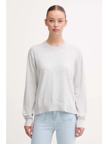 πουλόβερ με προσθήκη μαλλιού pepe jeans χρώμα γκρι
