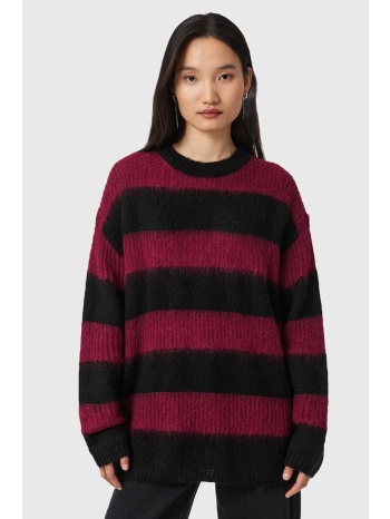 πουλόβερ allsaints onyx χρώμα μαύρο, w103kb 34% ακρυλικό