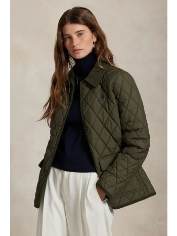 μπουφάν polo ralph lauren χρώμα πράσινο, 211965336 100%