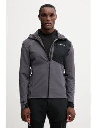 αθλητικό μπουφάν la sportiva descender storm χρώμα: γκρι, zasf031 91% ανακυκλωμένος πολυεστέρας, 9% 