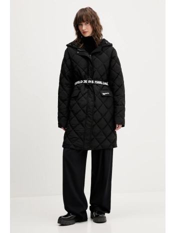 μπουφάν karl lagerfeld jeans χρώμα μαύρο, a4w15054 κύριο