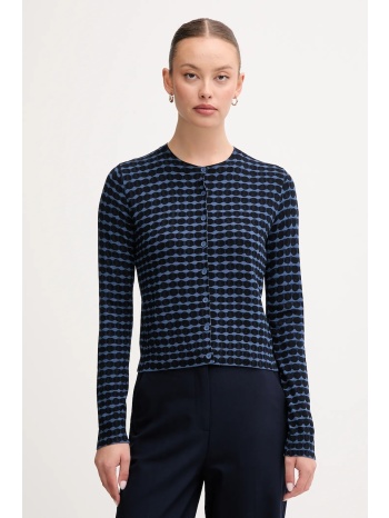 πλεκτή ζακέτα united colors of benetton χρώμα ναυτικό