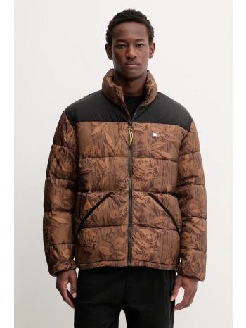 μπουφάν tommy jeans χρώμα καφέ, dm0dm22037 κύριο υλικό