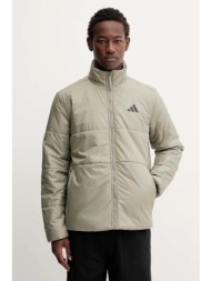 μπουφάν adidas bsc climawarm 3 χρώμα: πράσινο, jx7760 100% πολυεστέρας