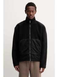 φλις μπουφάν adidas originals premium essentials χρώμα: μαύρο, jy2639 κύριο υλικό: 100% πολυεστέρας
