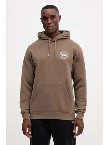 μπλούζα rip curl staple χρώμα καφέ, με κουκούλα, 095mfl