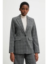 σακάκι united colors of benetton χρώμα: γκρι, 2x8mdw02h κύριο υλικό: 65% πολυεστέρας, 33% βισκόζη, 2