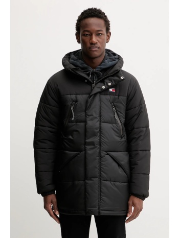 μπουφάν tommy jeans χρώμα μαύρο, dm0dm22249 κύριο υλικό