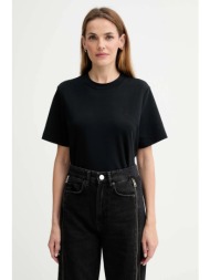 βαμβακερό μπλουζάκι allsaints χρώμα: μαύρο, w220jc 100% οργανικό βαμβάκι