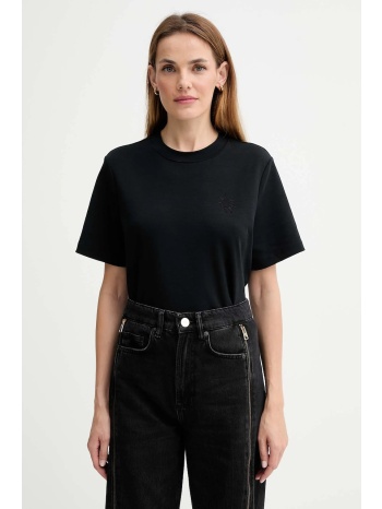 βαμβακερό μπλουζάκι allsaints χρώμα μαύρο, w220jc 100%