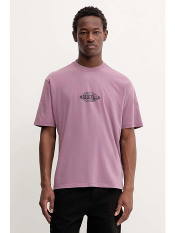 βαμβακερό μπλουζάκι guess originals χρώμα μπορντό, m5bi46