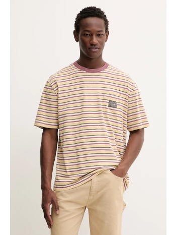 βαμβακερό μπλουζάκι guess originals χρώμα κίτρινο, m5bi18