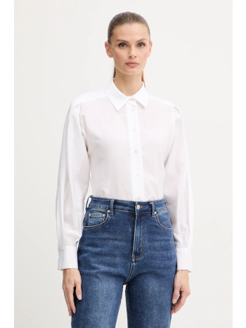 πουκάμισο marella χρώμα άσπρο, 2523116022200 87% lyocell